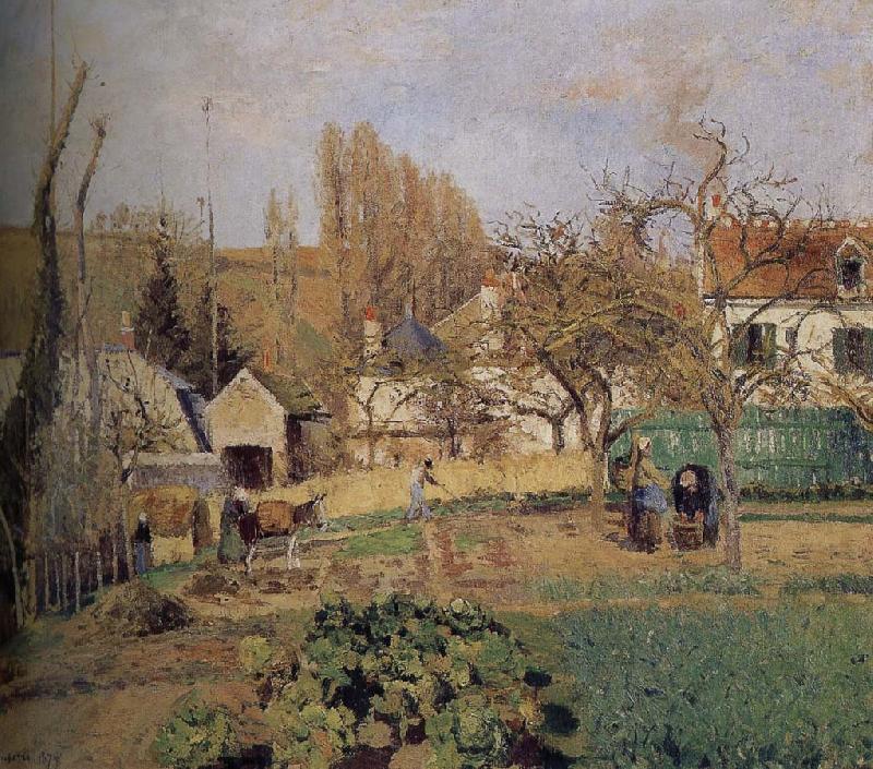 Camille Pissarro Loose multi-tile this Ahe rice Tash s vegetable garden Sweden oil painting art